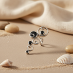 将图像加载到图库查看器中， 925 Silver Black Gemstone Pendant Necklace for Women | Gift Jewelry

