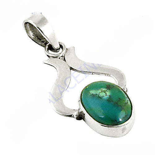 925 silver turquoise pendant for women | gemstone jewelry gift