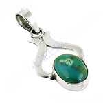 将图像加载到图库查看器中， 925 Silver Turquoise Pendant for Women | Gemstone Jewelry Gift
