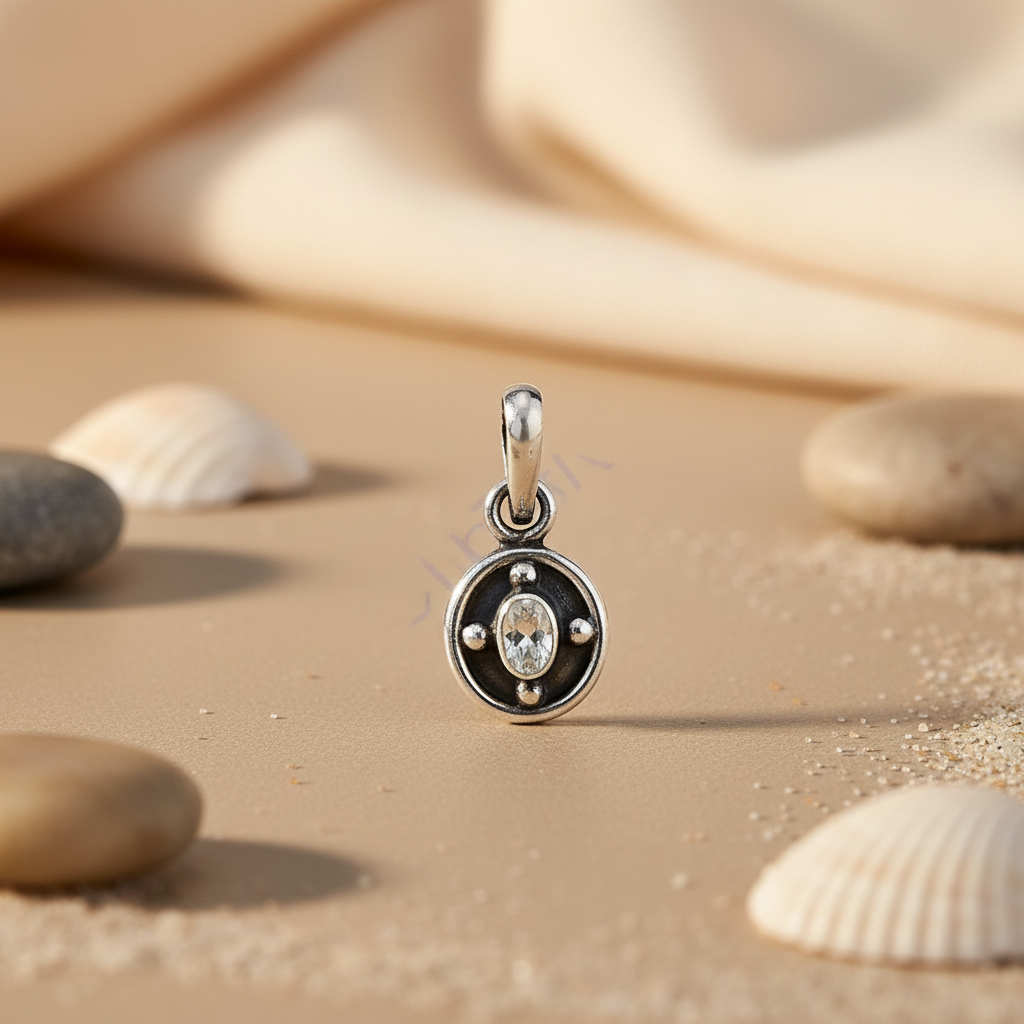 925 Silver Oval Pendant for Women | Gemstone Jewelry Gift