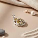 将图像加载到图库查看器中， 925 Silver Citrine Pendant for Women | Gemstone Jewelry

