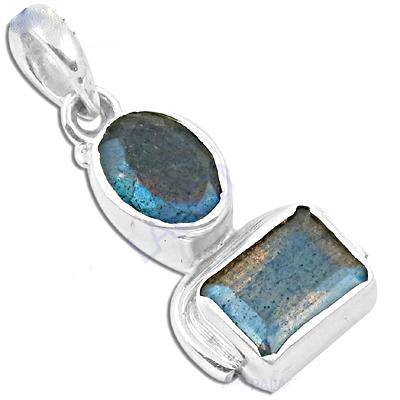 925 Silver Labradorite Pendant for Women | Gemstone Jewelry