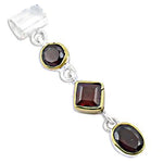 将图像加载到图库查看器中， 925 Silver Garnet Pendant for Women | Gemstone Jewelry
