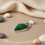 Load image into Gallery viewer, 925 Silver Malachite Pendant for Women | Gemstone Jewelry
