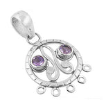 将图像加载到图库查看器中， 925 Sterling Silver Amethyst Pendant for Women | Gemstone Jewelry
