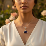 Load image into Gallery viewer, 925 Silver Blue Gemstone Pendant for Women | Daily Wear Gift
