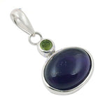 Load image into Gallery viewer, 925 Silver Blue Gemstone Pendant for Women | Daily Wear Gift
