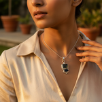 Load image into Gallery viewer, Colgante de plata de ley 925 con piedras preciosas para mujer | Uso diario
