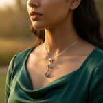 将图像加载到图库查看器中， 925 Silver Amethyst Pendant Necklace | Women's Elegant Jewelry

