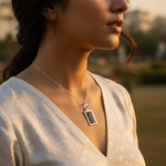 将图像加载到图库查看器中， 925 Silver Garnet Pendant for Women | Daily Wear Gift
