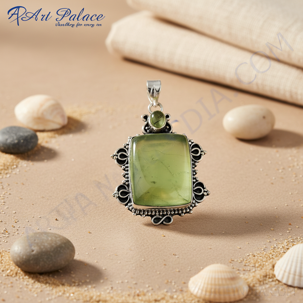 925 silver peridot pendant for women | gemstone jewelry