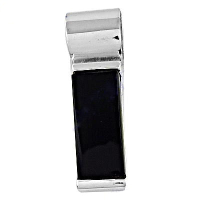 Chrome Plated Rectangular Cufflink | Men's Formal Jewelry Gift
