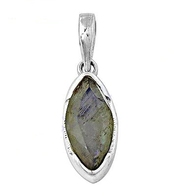 925 Silver Labradorite Pendant for Women | Gemstone Jewelry