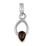 将图像加载到图库查看器中， 925 Silver Smoky Quartz Teardrop Pendant | Women's Jewelry
