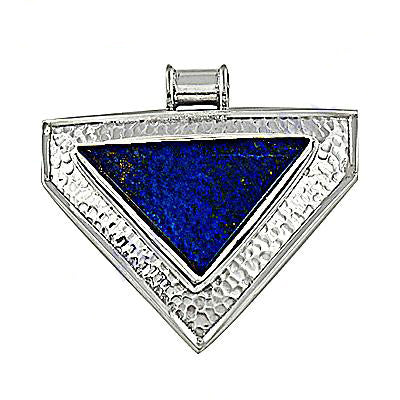 925 Silver Lapis Lazuli Pendant for Women | Triangle Pendant