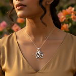 将图像加载到图库查看器中， 925 Silver Ganesha Pendant | Indian Religious Jewelry Gift
