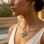 将图像加载到图库查看器中， 925 Silver Garnet Pendant for Women | Gemstone Jewelry Gift
