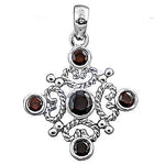将图像加载到图库查看器中， 925 Silver Garnet Pendant for Women | Gemstone Jewelry Gift
