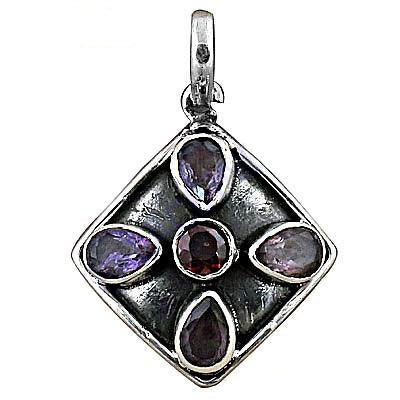 925 silver gemstone pendant for women | artisan jewelry gift