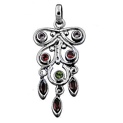 925 Silver Garnet Pendant Necklace for Women | Gift Jewelry