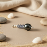 将图像加载到图库查看器中， Silver Pendant with Blue Gemstones | Women's Jewelry Gift
