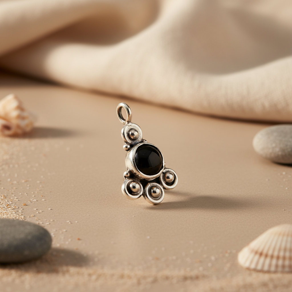925 Silver Onyx Pendant for Women | Gemstone Jewelry Gift