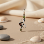 Load image into Gallery viewer, 925 Silver Peridot &amp; Garnet Pendant | Women's Fine Jewelry
