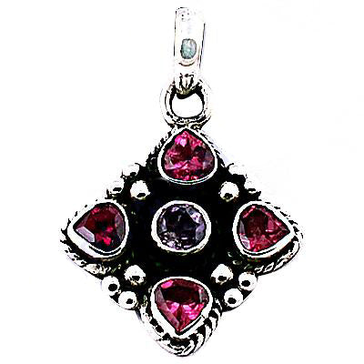 925 Silver Garnet Gemstone Pendant for Women | Fine Jewelry