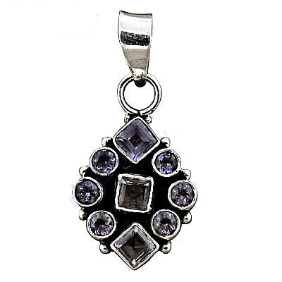 925 silver amethyst pendant for women | gemstone jewelry
