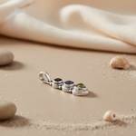 Load image into Gallery viewer, 925 Silver Multi-Gemstone Pendant for Women | Daily Wear
