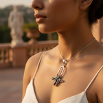 将图像加载到图库查看器中， 925 Silver Garnet Peridot Pendant for Women | Gemstone Jewelry
