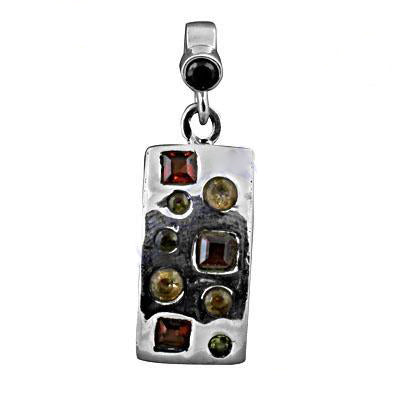 925 Silver Gemstone Pendant for Women | Modern Jewelry Gift