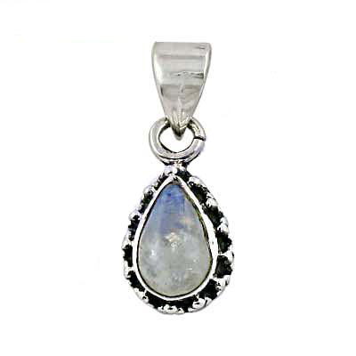 925 Silver Moonstone Teardrop Pendant for Women | Gemstone Jewelry