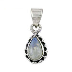 Load image into Gallery viewer, 925 Silver Moonstone Teardrop Pendant for Women | Gemstone Jewelry
