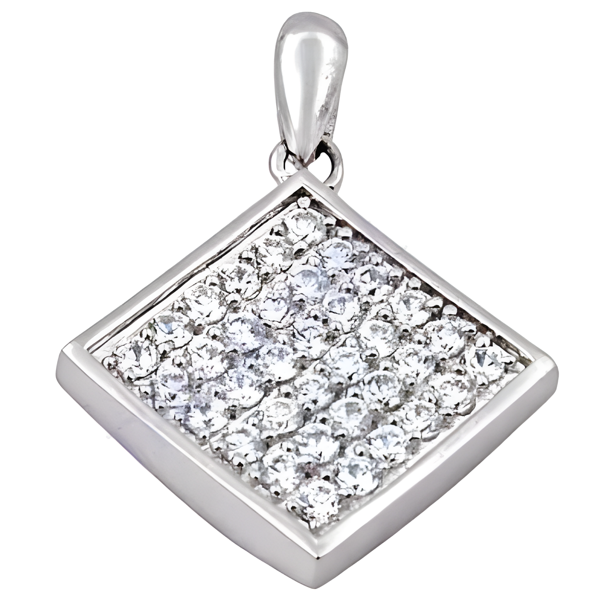 Celeb Style Cubic Zirconia Gemstone Silver Pendant Magnificent Cz Pendant Latest Cz Pendant