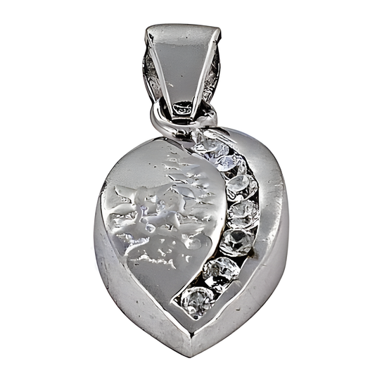 Elegant 925 Sterling Silver Pendant with Cubic Zirconia - Stylish Jewelry