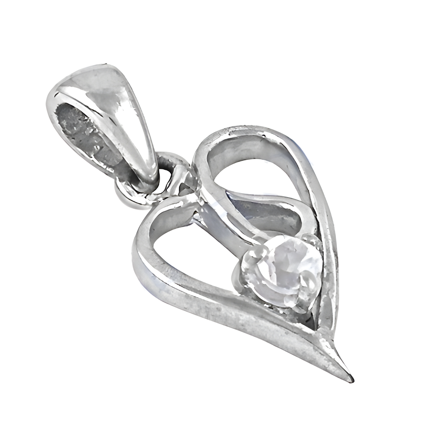 New Heart Shape Style For Party Wearing With Cubic Zirconia Gemstone Pendant