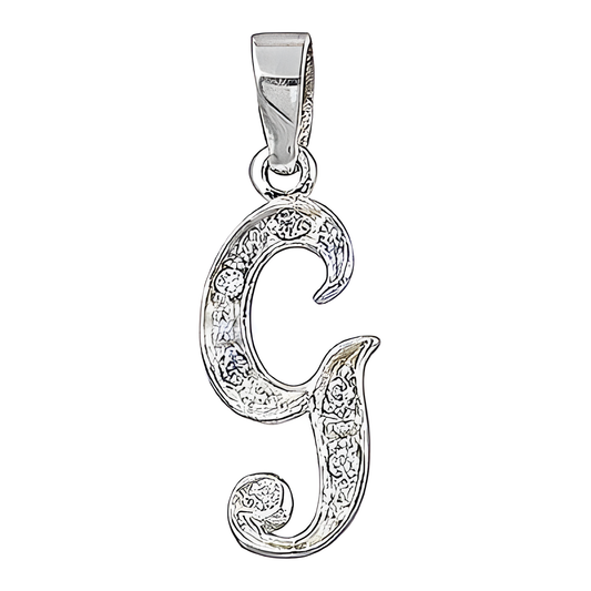 Latest New Arrival Name Style With Multi Cubic Zirconia In Silver Pendant Jewelry