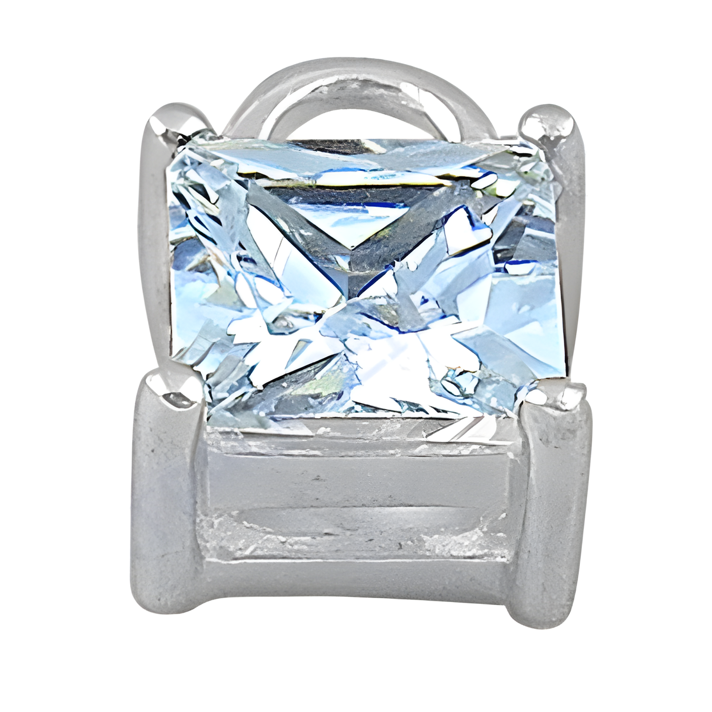 Cubic Zirconia Sterling Silver Pendant Jewelry