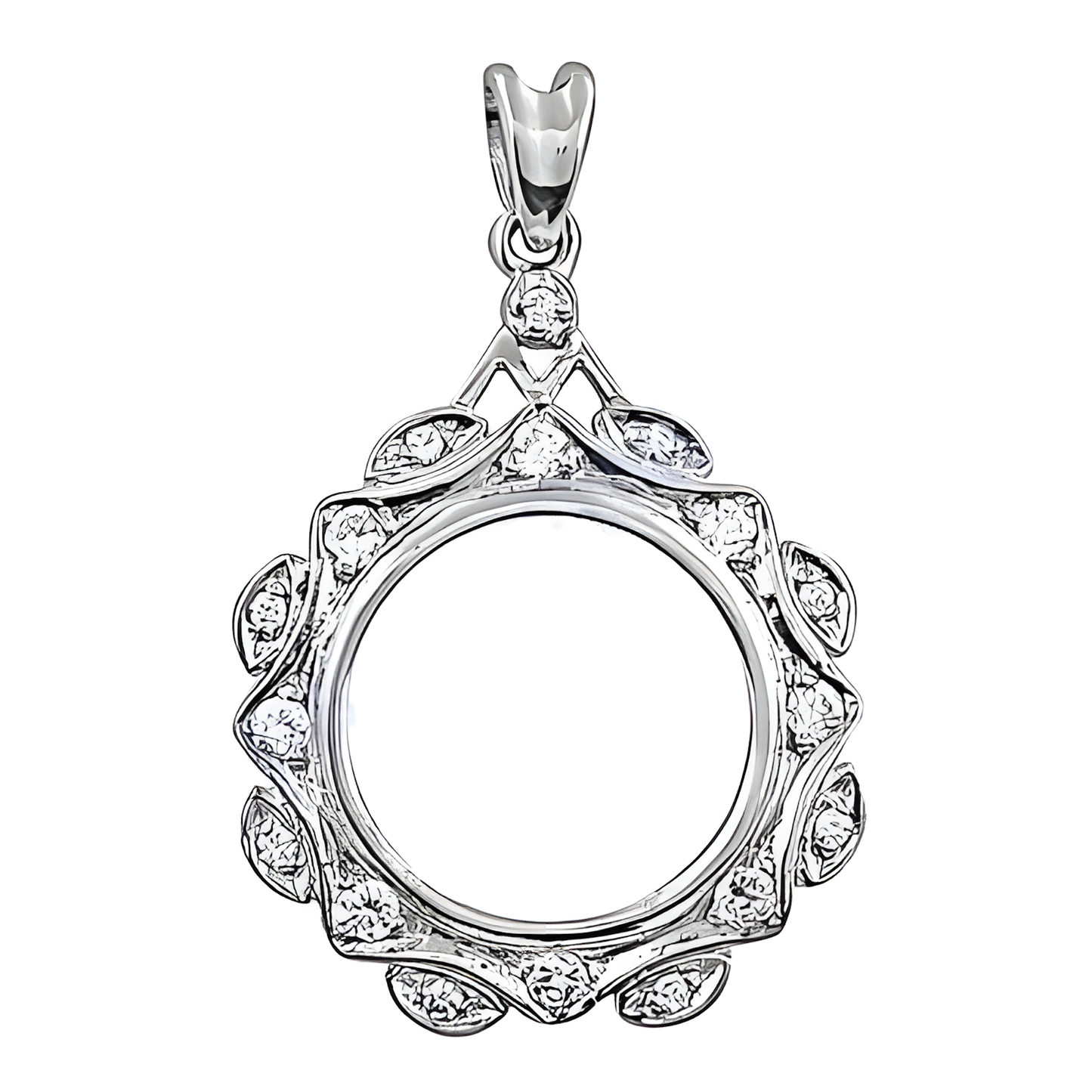 Exclusive Cubic Zirconia Silver Pendant, Cubic Zirconia Jewelry