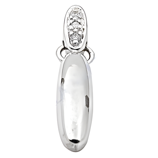 Famous Design Cubic Zirconia Gemstone Silver Pendant