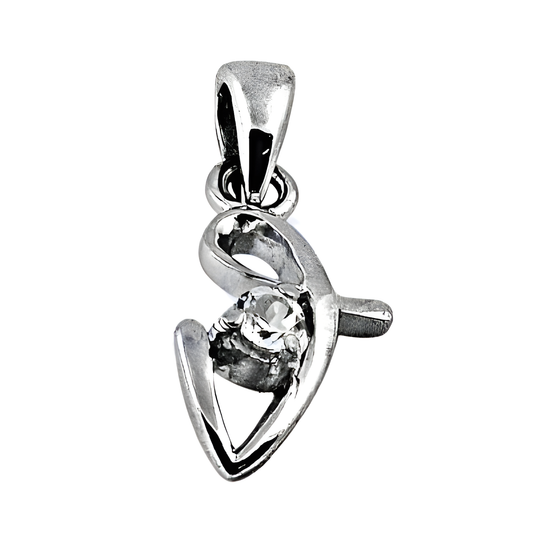 Elegant Cubic Zirconia Single Gemstone Pendant Jewelry - Stylish Design