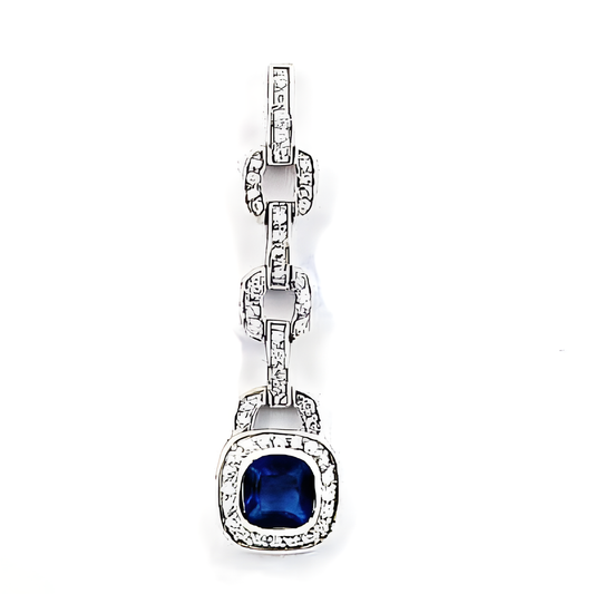 Ultimate Design in Cubic Zirconia Gemstone Silver Pendant Jewelry - Shop Now