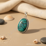 Load image into Gallery viewer, 925 Sterling Silver Turquoise Pendant for Women | Gemstone Jewelry
