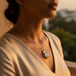 将图像加载到图库查看器中， 925 Silver Moonstone Pendant for Women | Gemstone Jewelry

