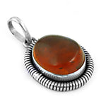 将图像加载到图库查看器中， 925 Silver Amber Pendant for Women | Gemstone Jewelry
