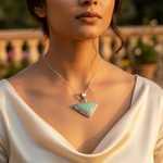 Load image into Gallery viewer, 925 Silver Aquamarine Gemstone Pendant for Women | Gift
