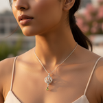 将图像加载到图库查看器中， 925 Silver Peridot Pendant for Women | Gemstone Jewelry
