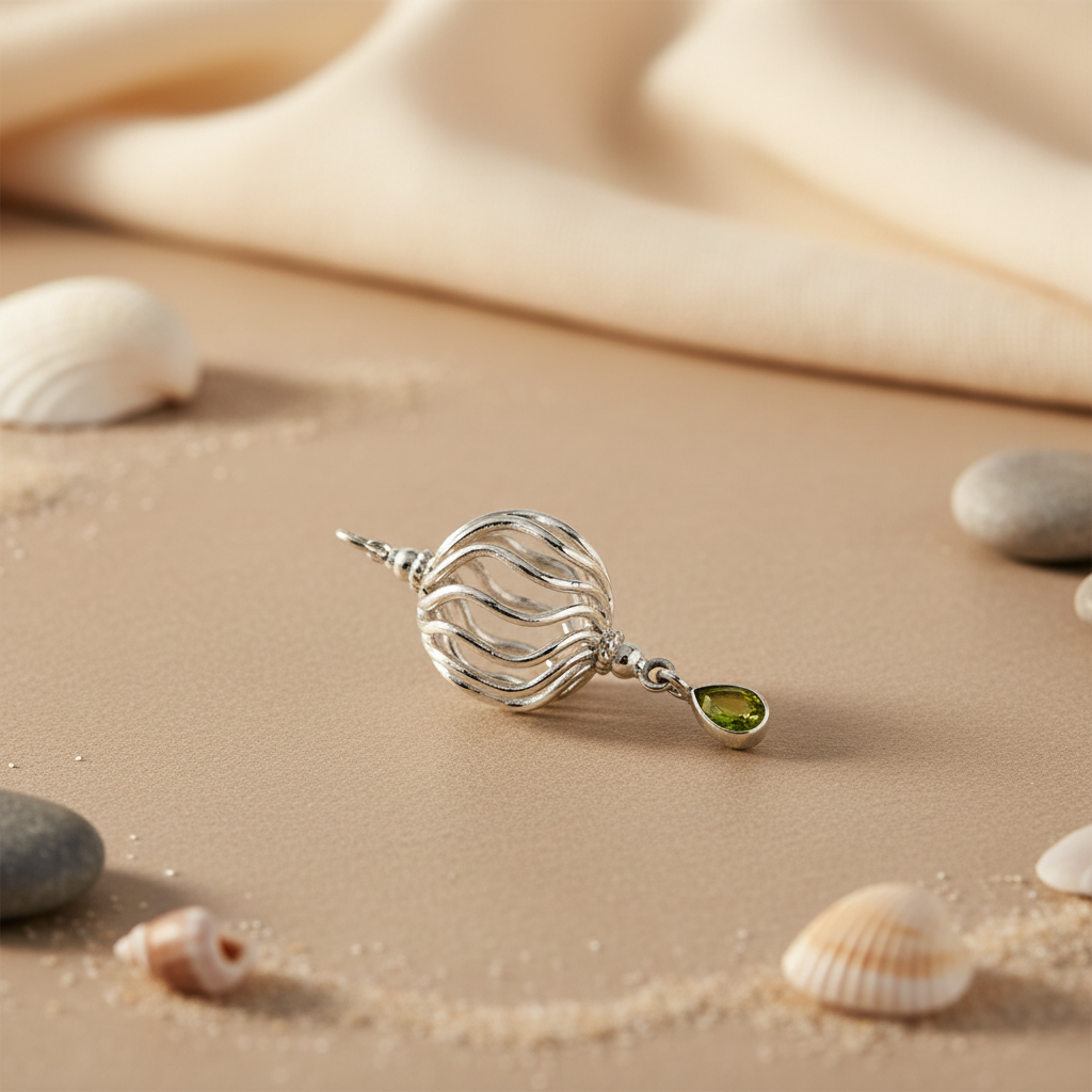 925 Silver Peridot Pendant for Women | Gemstone Jewelry