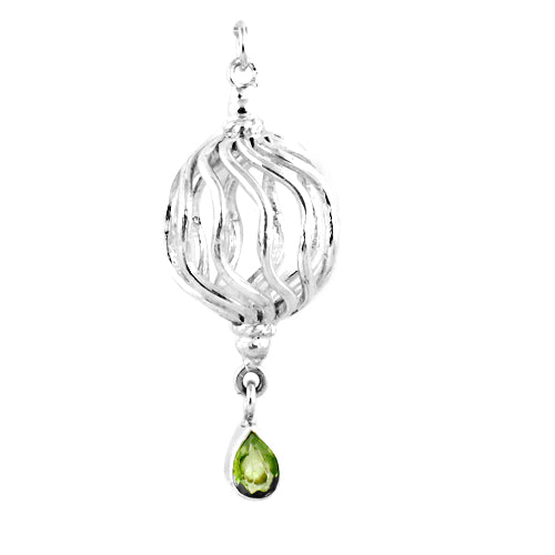 925 Silver Peridot Pendant for Women | Gemstone Jewelry